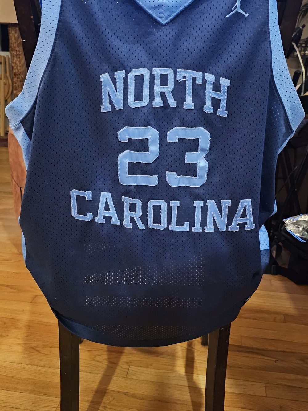 Nike Jordan North Carolina #23 Basketball Jersey - Navy/Carolina Blue